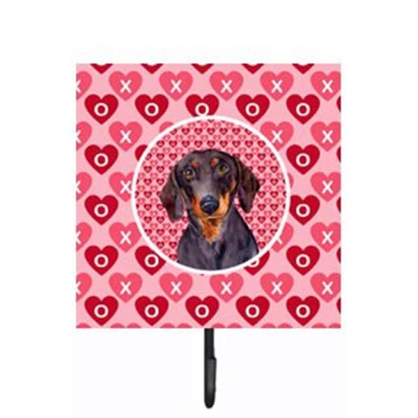Carolines Treasures Dachshund Valentines Love And Hearts Leash Or Key Holder LH9133SH4 - main