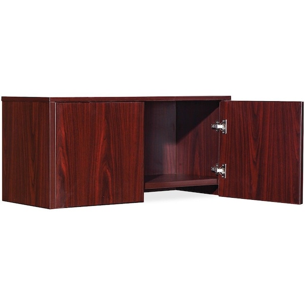 Lorell Hutch - 35.4" x 14.8" x 16.8" - Mahogany - Essentials Series 59506 - main
