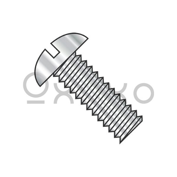Oxoxo 10-32X1/4 Slotted Round Machine Screw Fully Threaded 18-8 Stainless Steel, 4000PK 309033 - main