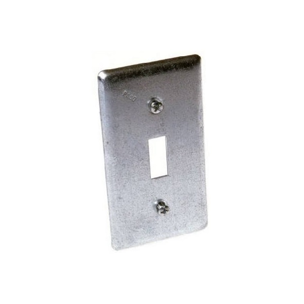 Hubbell-Raco Electrical Box Cover, 1 Gang Gang, Steel, Toggle Switch Cover Type 865 - main