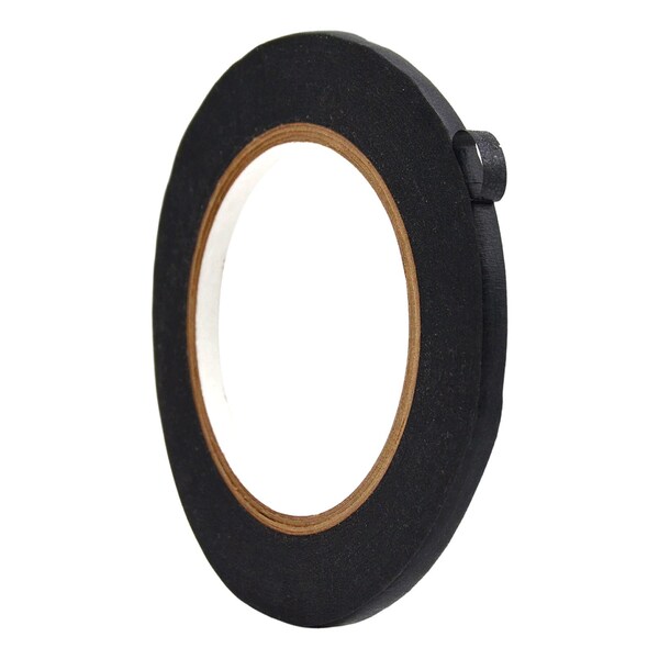 Wod Tape FPTC7 Printable Flatback Tape 1/4 in. x 60 yds. Black, 144PK WOD FPTC7-00250-144-60-BLA - main