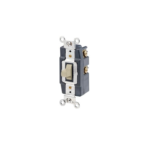 Leviton Wall Switch, 1 hp, Toggle, 20 A, Ivory 1285-I - main