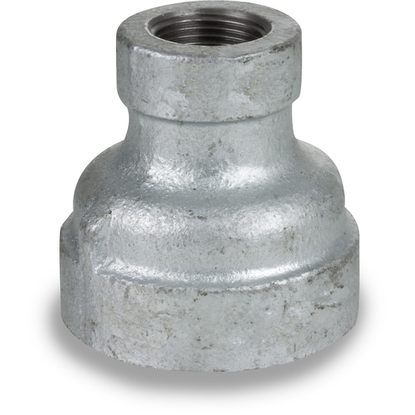 Usa Industrials Pipe Fittings - Galvanized Malleable Iron - Class 300 - Reducing Coupling - 2in x 3/4in NPT Female ZUSA-PF-20948 - main