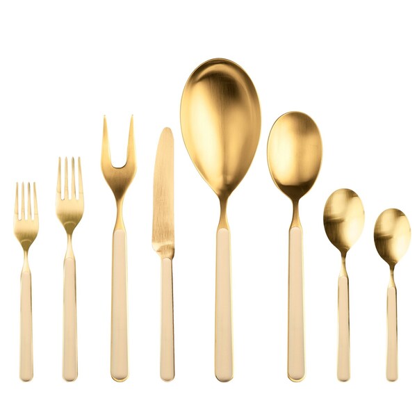 Mepra Fantasia Ice Gold Flatware Set - 43 Pieces - Sesame 10D622043OI - main