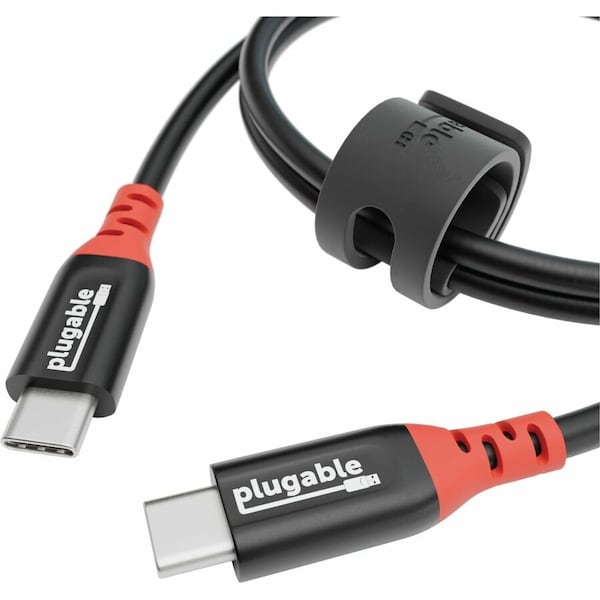 Plugable 240W USB-C to USB-C Charging Cable with Data Blocking - 1 Meter USBC-CC1M - main