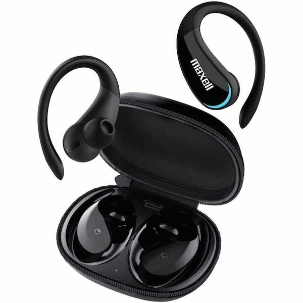 Maxell True Wireless Bluetooth Earhook, Black 199268 - main