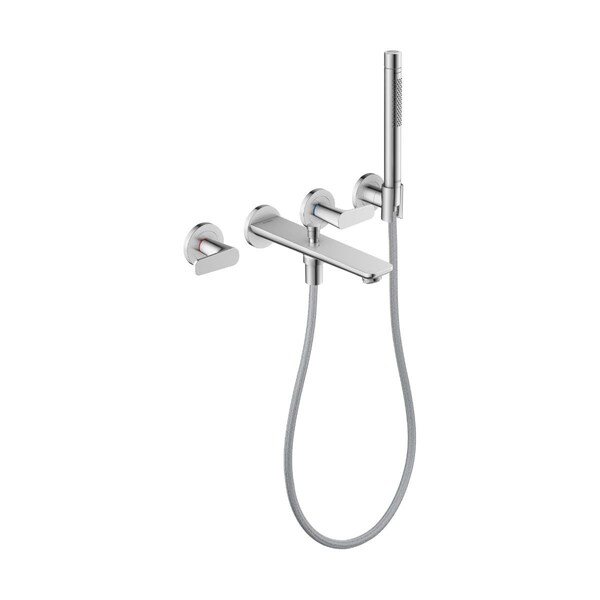 Axor Citterio C 3-Hole Wall-Mounted Tub Filler with 1.75 GPM Handshower and Holder in Chrome 49480001 - main