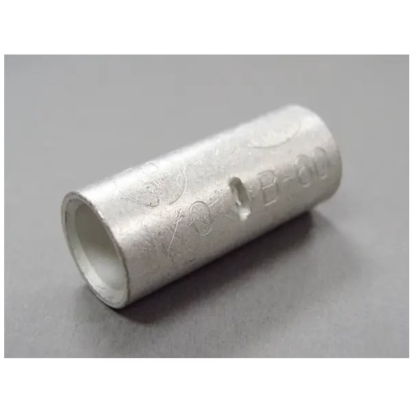 Nichifu Non-Insulated Butt Connector, B Type, AWG 8, øD 7mm / 0.28 in B 8 - main