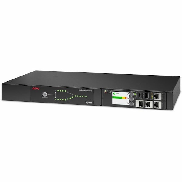 Apc Netshelter Rack Automatic Transfer Switch, 1U, 15A, 100/120V, 5-15 IN, 10 5-15R OUT, 50/60Hz AP4450A - main