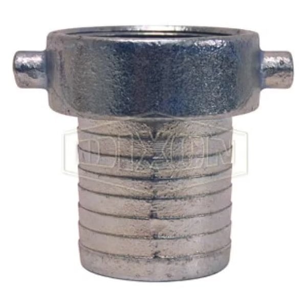 Dixon King Short Shank Suction Coupling with Plated Iron Hex Nut, 1 in Nominal, Female NPSM End Style, 2- S12 - main