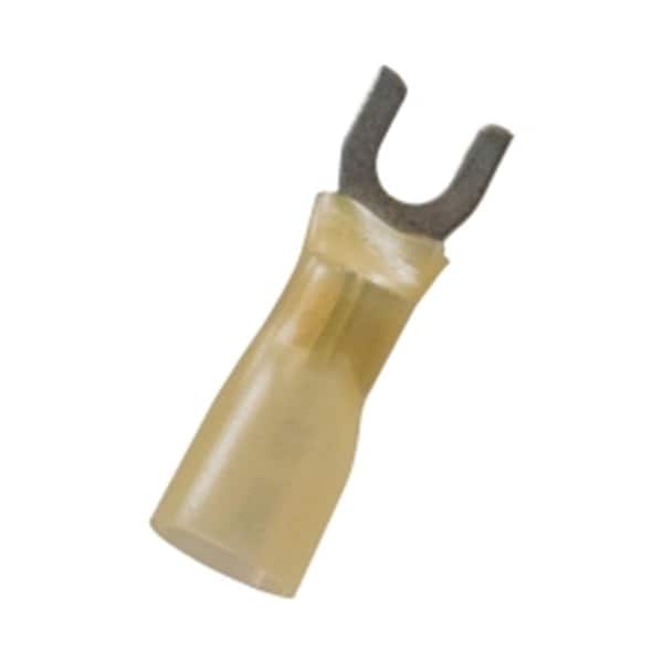 The Best Connection 2357J 1210 Heat Shrink CS Spade, Yellow 10 Piece, 10PK JTT2357J - main