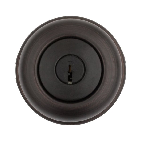 Kwikset 400CV 11P 6AL RCS K3 Entry Knob, Cove, Round 400CV11P6ALRCSK3 - main