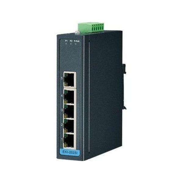 Advantech 5-port 10/100Mbps Unmanaged FE Switch(WideTemp.) EKI-2525I-BU - main