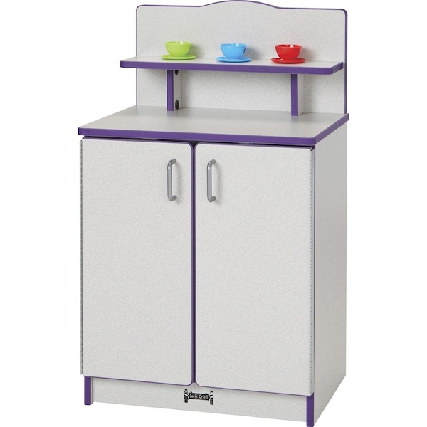 Jonti-Craft Rainbow Accents Culinary Creations Kitchen Cupboard, Purple 2407JCWW004 - main