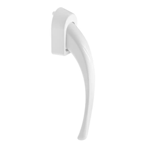 Prime-Line Storm and Screen Door Pull Lever Handle Set with Interior Latch, Strike and Screws, White K 55222 - main
