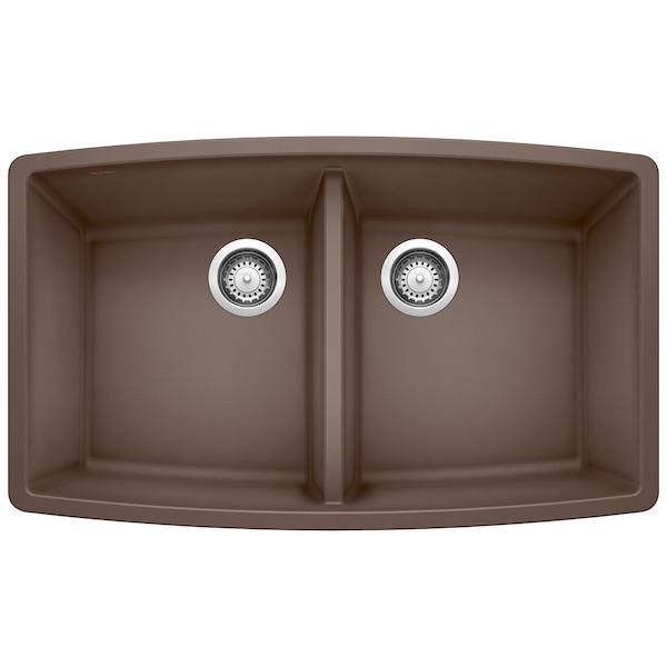 Blanco Performa Equal Double Bowl, Cafe Brown 440068 - main