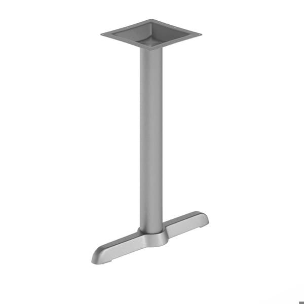 Flash Furniture Beverly 5in. x 22in. Restaurant Indoor/Outdoor Table T-Base w/3in. Dia. Table Height Column, Silver XU-T0522-SLV-GG - main