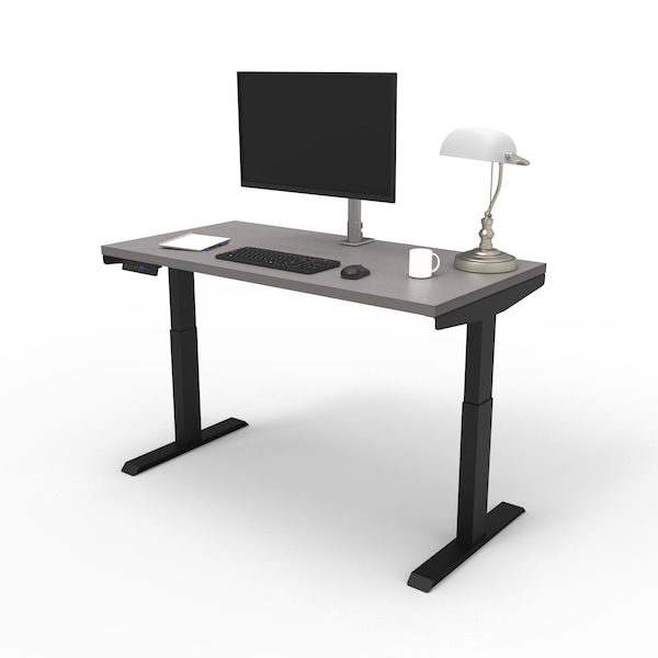 We'Re It Lift It Electric Sit Stand Desk, 46.25 H, 24 W X Laminate wood, metal, Black VL22BLK4824-8827 - main