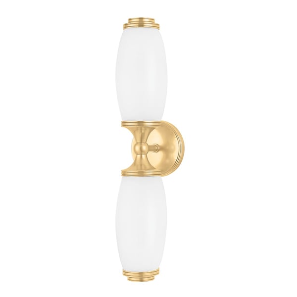 Hudson Valley Lighting Brooke 2 Light Wall Sconce 4.5 In. Aged Brass 1682-AGB - main