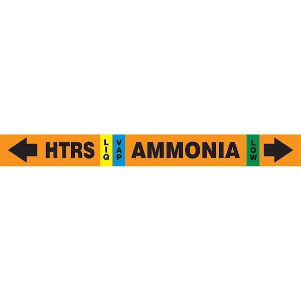 Accuform IIAR SELFSTICK AMMONIA PIPE MARKER RAK110T - main