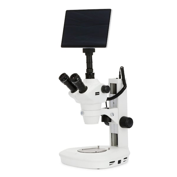 Amscope SF-2 Trinocular Stereo Microscope 8X-50X + Dual-illumination + Track-stand + 10.5 Touchscreen 8MP SF-2TRA-TP2 - main