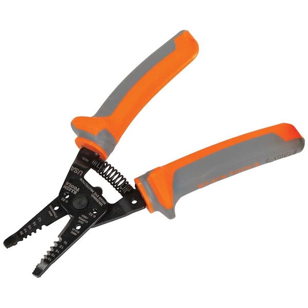 Klein Tools 7.7" Wire Stripper and Cutter 10-18 AWG Solid; 12-20 AWG Stranded 11055RINS - main