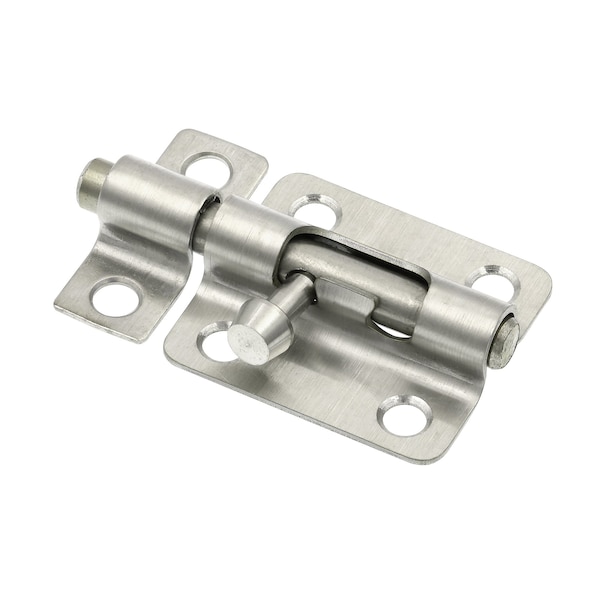 Prime-Line Door and Gate, Slide Barrel Bolt Latch 2-1/2 inch with Screws, Stainless Steel (Single Pack) U 117531 - main