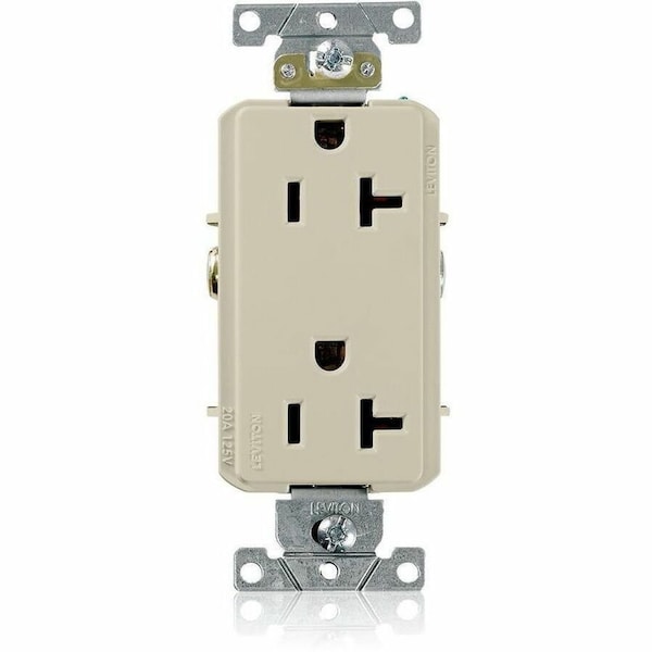 Leviton Commercial Grade Decora Receptacle, 20 Amp, 125 Volt 16352-I - main