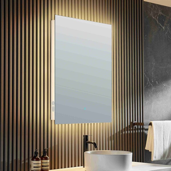 Anzzi Stellar 36 in. x 28 in. Frameless LED Bathroom Mirror BA-LMDFXBT005WH - main