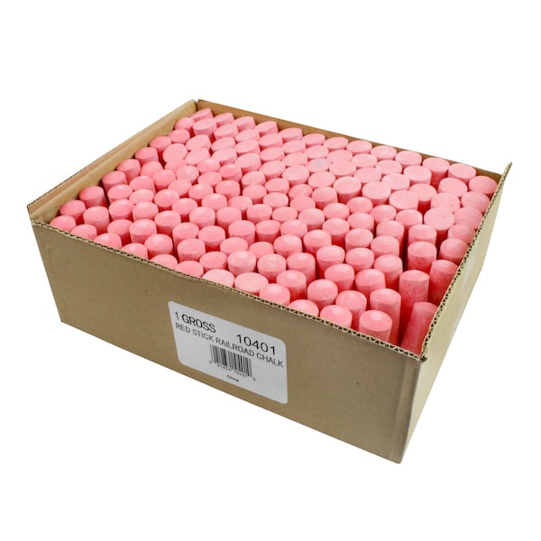 C.H. Hanson Railroad Chalk, Red, 144/Box 10401 | Zoro