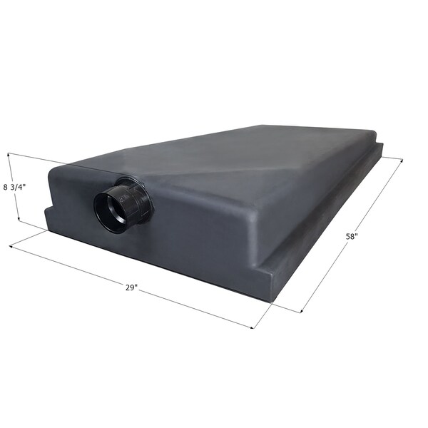 Icon Holding Tank H3678 for Jayco 5th Wheel Travel Trailer - 58in x 29in x 8.75in, 45 Gallon 14321 - main