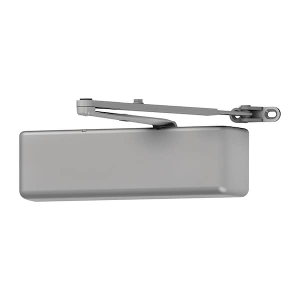Lcn Surface Door Closer, Regular Arm, Metal Cover, Delayed Action, Aluminum Painted, RightHanded 4041DEL-REG RH 689 MC - main