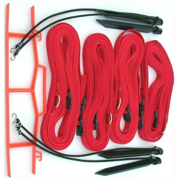 Perfectpitch 8 Meter Red 1-inch Adjustable Web Courtlines PE2675194 - main