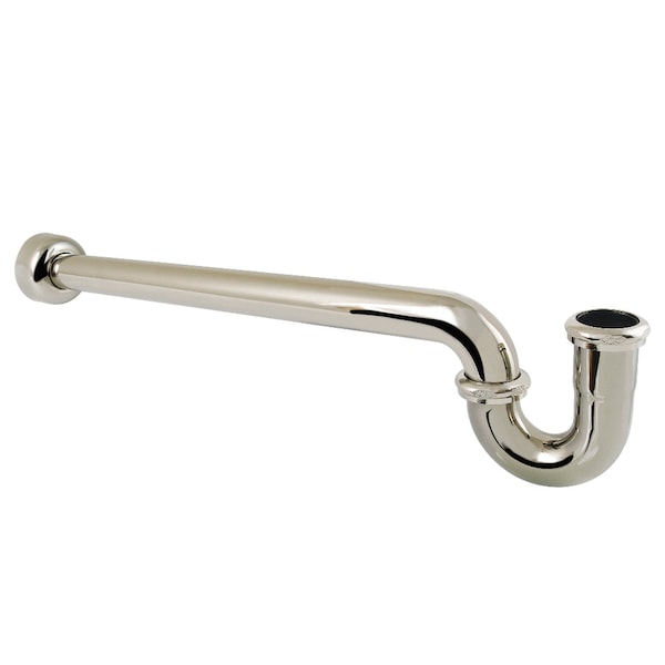 Kingston Brass 1-1/2 in. P-Trap with Box Flange, 24 in. Length, 18 Gauge, Polished Nickel CC9126 - main