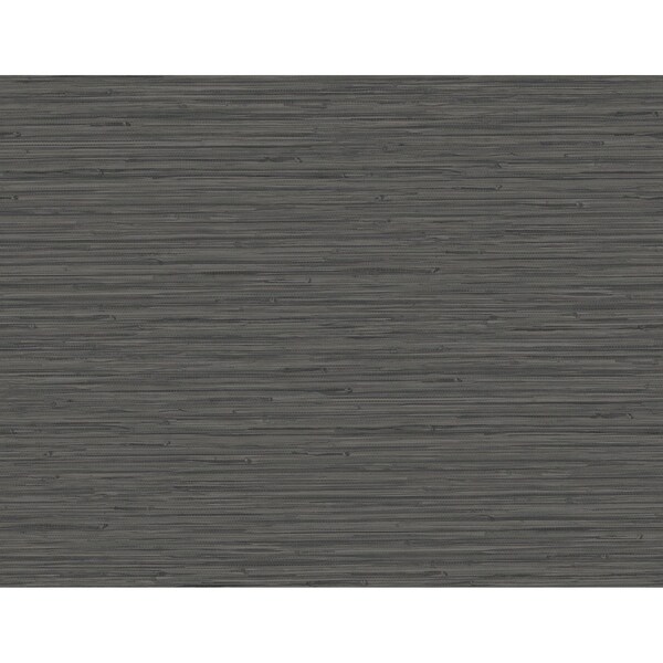 A-Street Prints Rushmore Black Faux Grasscloth Wallpaper 2988-70310 - main