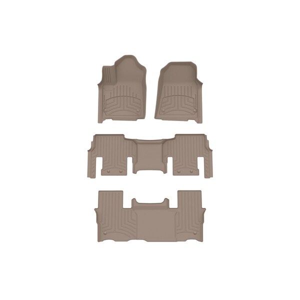 Weathertech Tan, Front and Rear and Rear FloorLiner HP 451704-1-2-3IM - main