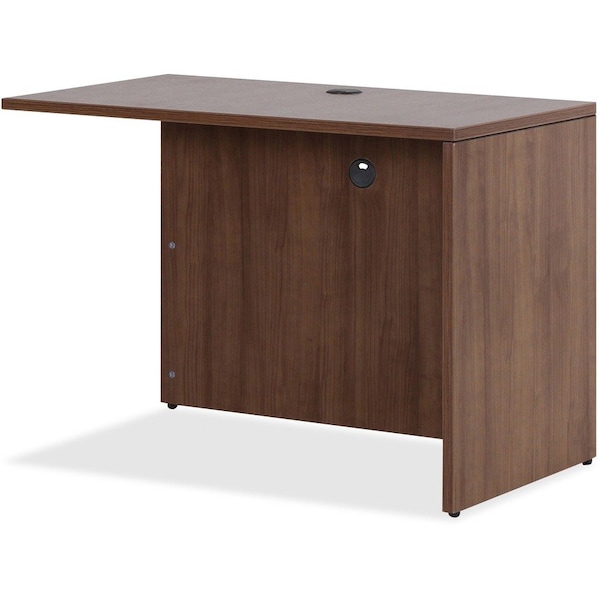 Lorell Return - 41.4in x 23.6in x 29.5in - Walnut - Essentials Series 69980 - main
