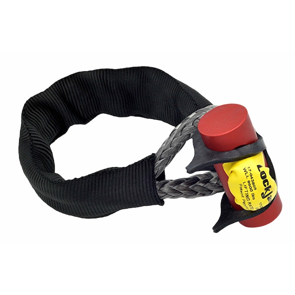 Lockjaw Synthetic Shackle, Lifting Rated, 8,6000 lbs WLL, 3in Working Dia. w/ Kevlar Sleeve 17-043805K - main