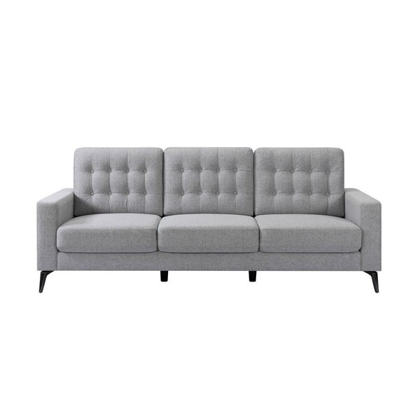 Homeroots 87" Gray Fabric Sofa 565008 - main