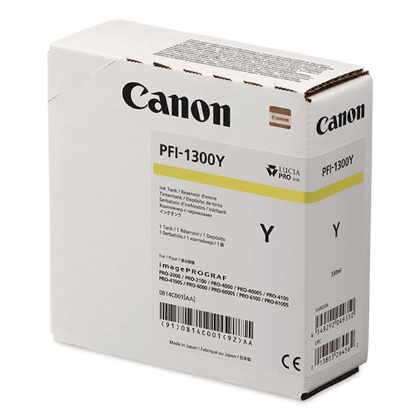Canon Ink (PFI-1300), Yellow 0814C001AA - main