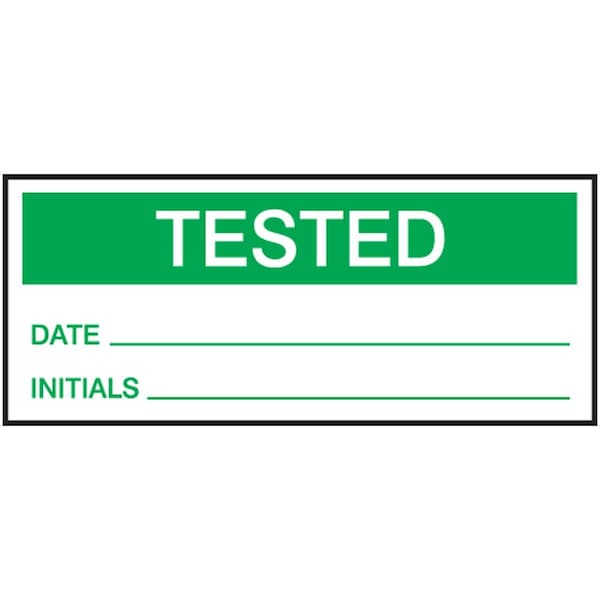 Accuform PRODUCTION CONTROL LABELS TESTED LPC424 - main