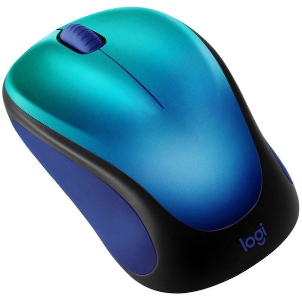 Logitech 910-006118 Design Collection Wireless Mouse - Blue Aurora 910006118 - main
