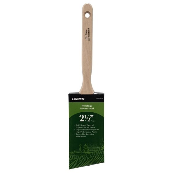 Linzer HH2760-2.5 Angle Sash Brush, 2-1/2 in W, 2-3/4 in L Bristle, Polyester Bristle HH 2760 0250 - main