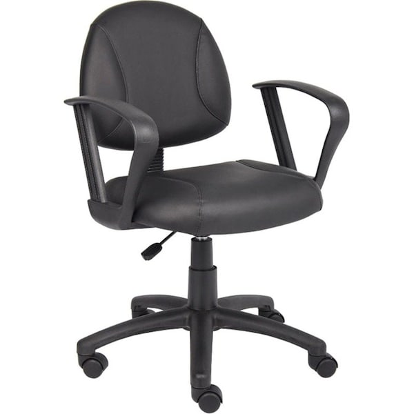 Boss Posture Chair, 25 in W 25" L 39-1/2" H, Loop, Leather Seat B307 - main
