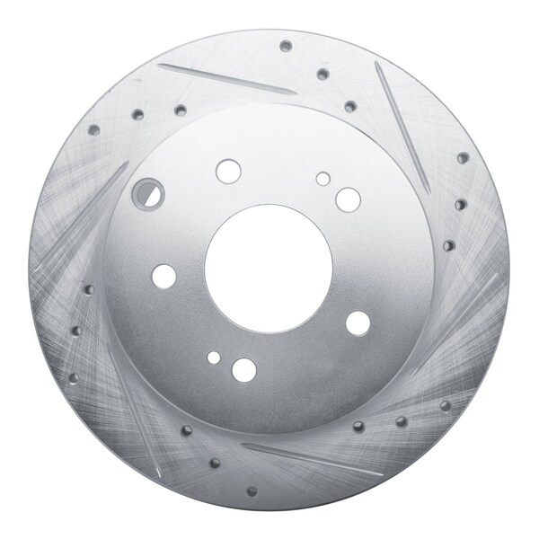 Dynamic Friction Co DFC Brake Rotor - Drilled and Slotted - Silver 631-72040R - main
