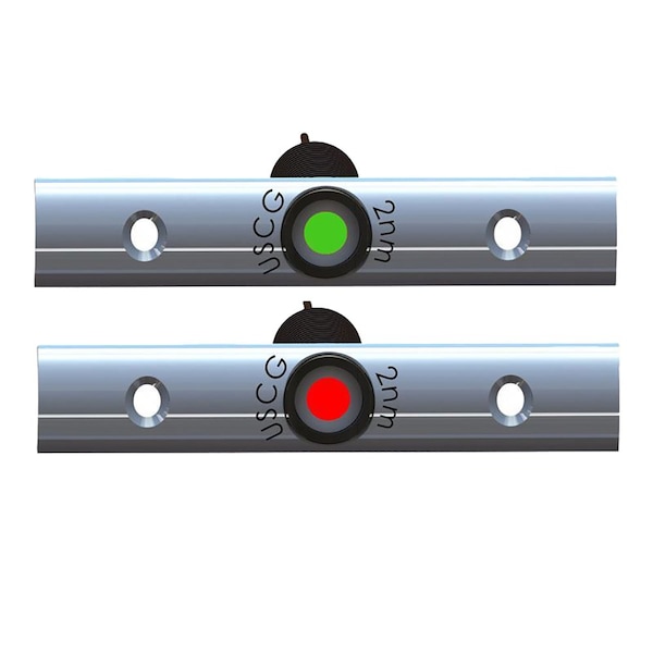 Taco Marine TACO Rub Rail Mounted LED Navigation Light Set - 4in w/Deutsch Plug Port & Starboard F38-6810B-1 - main