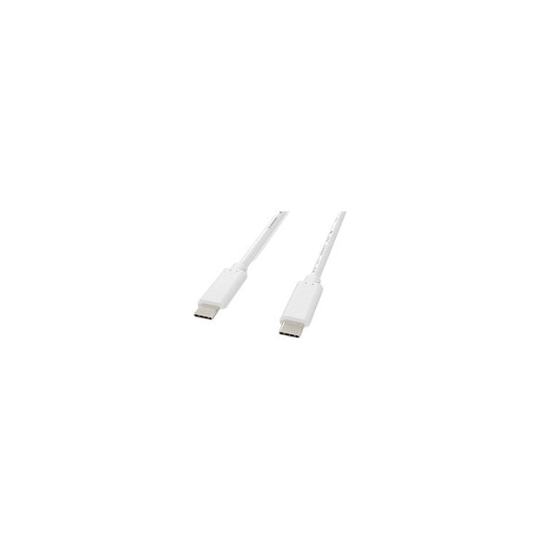 Cable Wholesale USB C Cable - USB-3 10-Gigabit 100-watt Type-C male cable, White, 2 meter (6ft) 10U3-31102WH - main