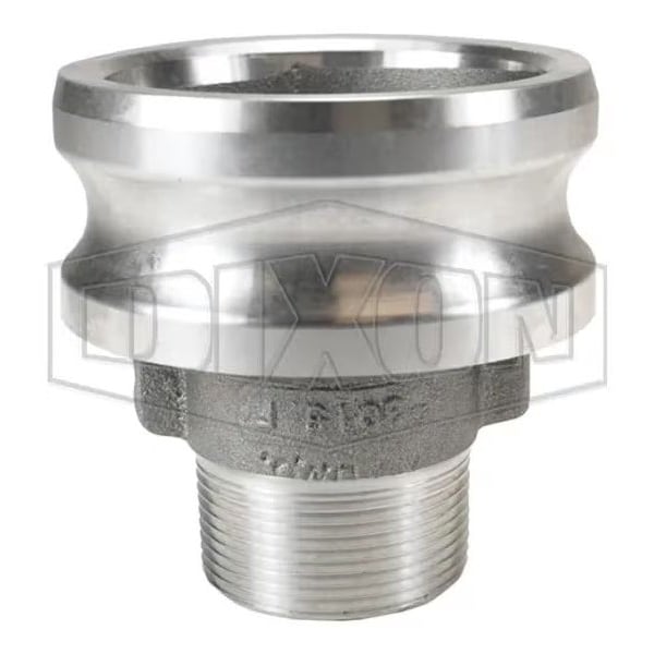 Dixon Type F Cam and Groove Reducing Adapter, 1-1/2 x 3 in, Male Adapter x MNPT, Aluminum, Domestic 3015-F-AL - main
