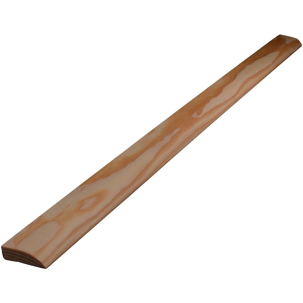 Alexandria Moulding 7/16'' W.x1-3/8'' H.x7 ' L. Solid Pine Ranch Stop Molding 0W846-20084C1 - main