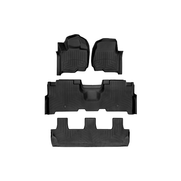 Weathertech Black, Front and Rear and Rear FloorLiner HP 441295-1-2-6IM - main